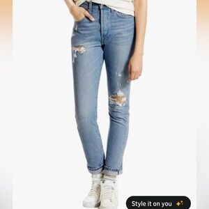 LEVI'S 501 Skinny Jeans in Can't Touch This Size 26x28